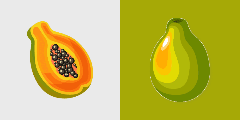 Tropical Papaya Cursor Pack