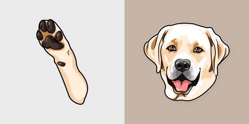 Cute Labrador Cursor Pack