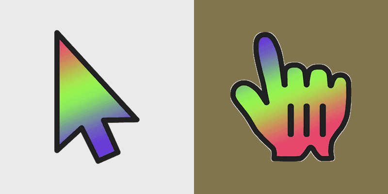 Chameleon Gradient Cursor Pack