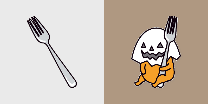 Cute Gudetama Custom Cursor Pack for Halloween