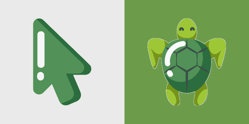 Cute Turtle Cursor Pack