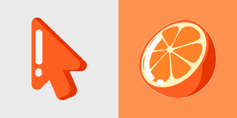 Custom Orange Cursor Pack
