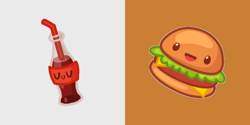 Cute Burger cursor preview