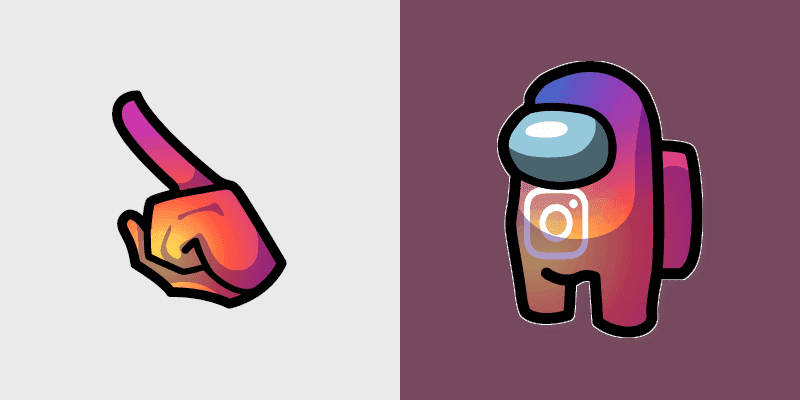 Cute Among Us Instagram Cursors Pack