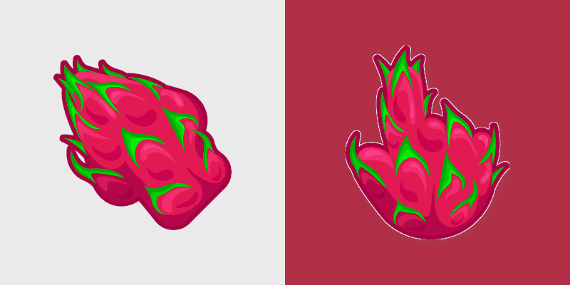 Cute Dragon Fruit Cursor Pack