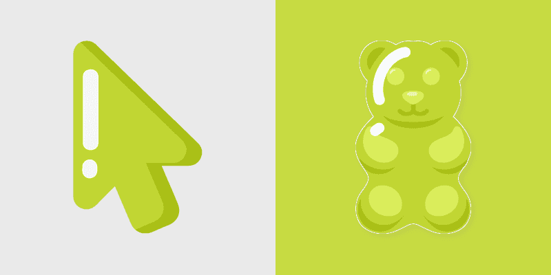 Cute Gummy Cursor Pack