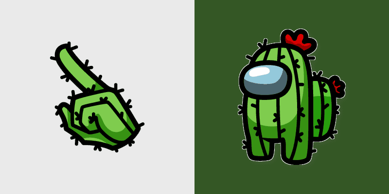 Among Us Cactus Custom Cursor Pack