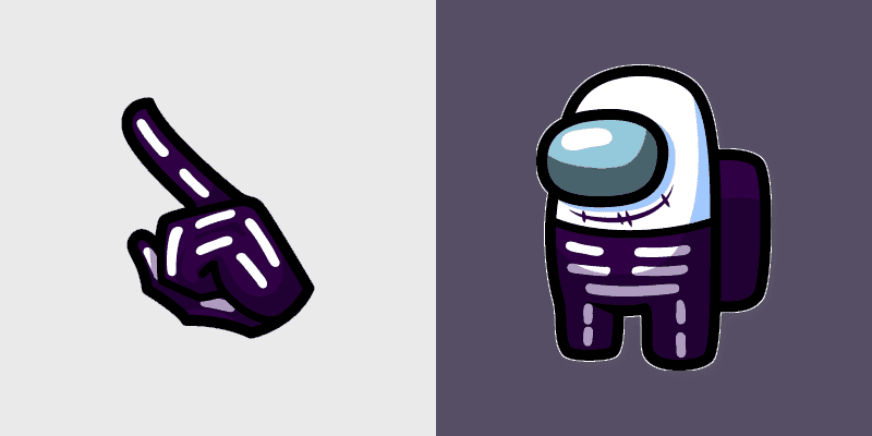 Among Us Custom Cursor Pack: Spooky Skid Edition