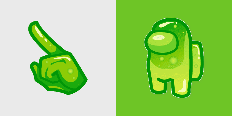 Custom Cute Among Us Jelly Cursor Pack