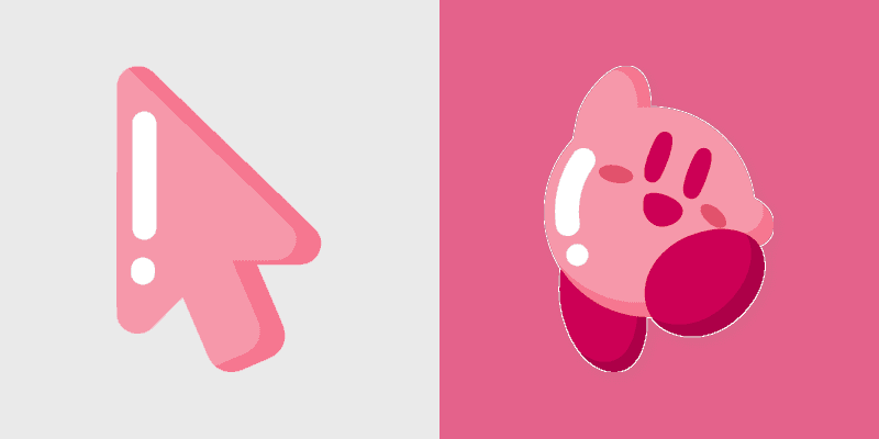 Cute Kirby Cursor Pack