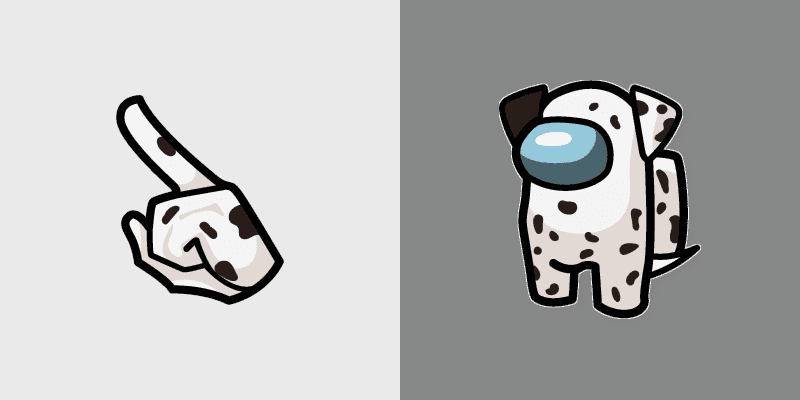 Cute Among Us Dalmatian Cursor Pack