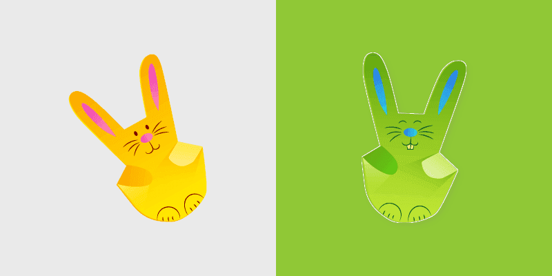 Cute Origami Easter Cursor Pack
