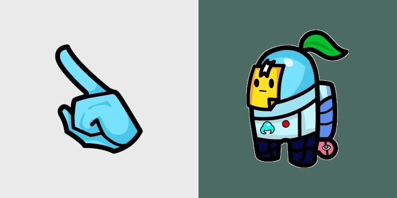 Cute Among Us Cursor Pack: Brawl Stars Sprout Character