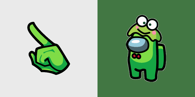 Keroppi Character Custom Cursor Pack