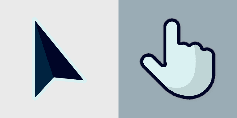 Custom Cursor Pack - Stylish Modern Black