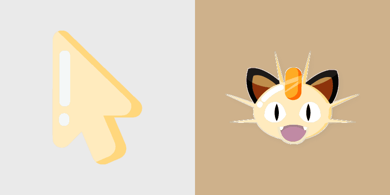 Cute Cursor Pack - Pokemon Meowth