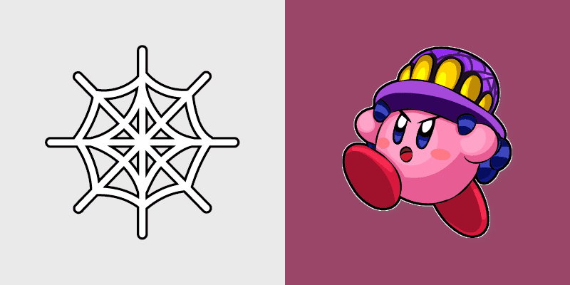 Kirby Spider Cute Cursor Pack