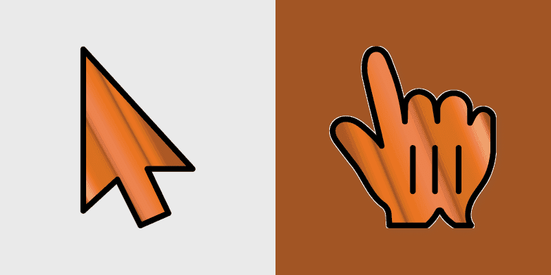 Custom Cursor Pumpkin Gradient