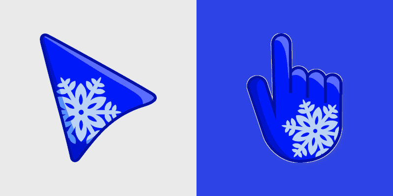 Blue Snow Custom Cursor Pack