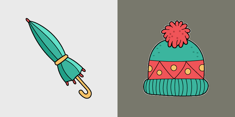 Green Umbrella Hat