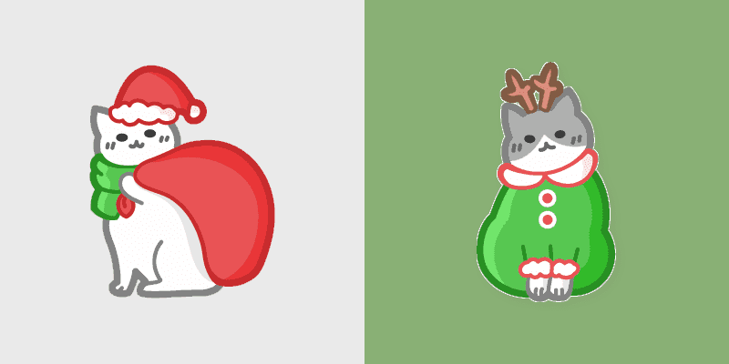 Santa Deer Cats