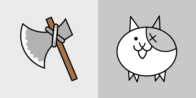 Battle Cats Axe Cat Custom Mouse Cursor Pack