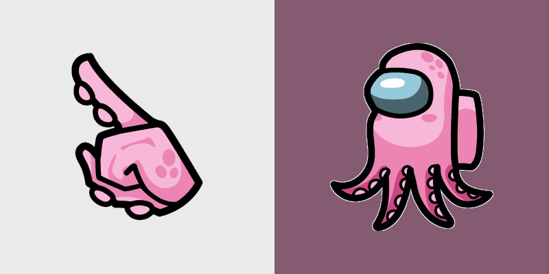 Pink Octopus Crewmate