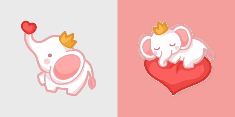 Cute Elephant cursor preview