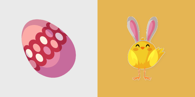 Cute Cursor Easter Chick Pack