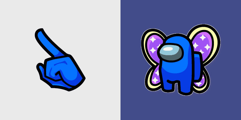 Blue Butterfly Crewmate