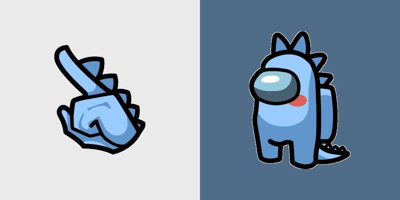 Blue Dinosaur Crewmate