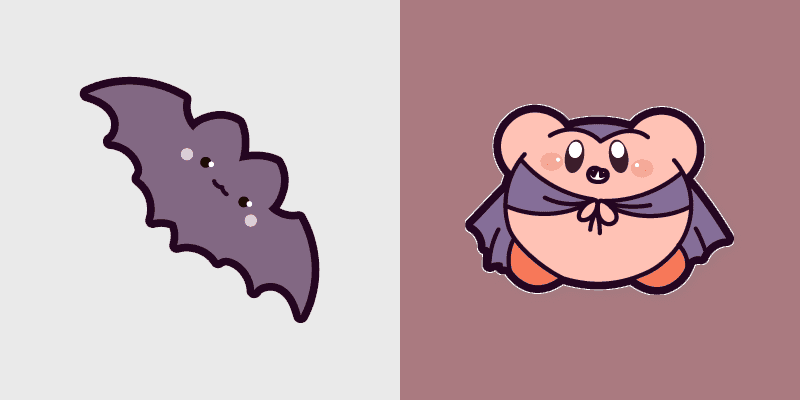 Cute Cursor Pack: Kawaii Kirbi Vampire