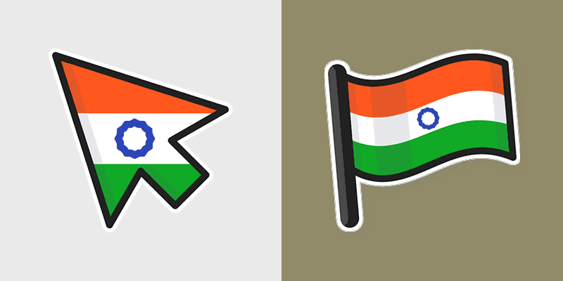 Custom Cursor Pack - India Flag Edition