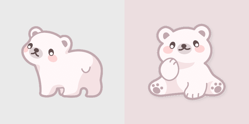 Cute Cursor Polar Bear Pack