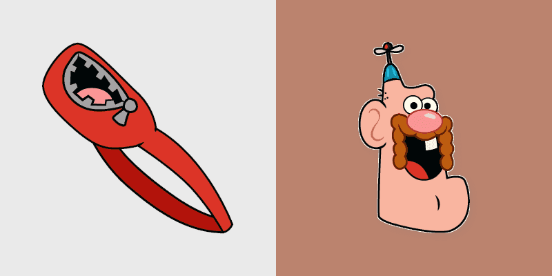 Custom Cursor - Uncle Grandpa & Belly Bag