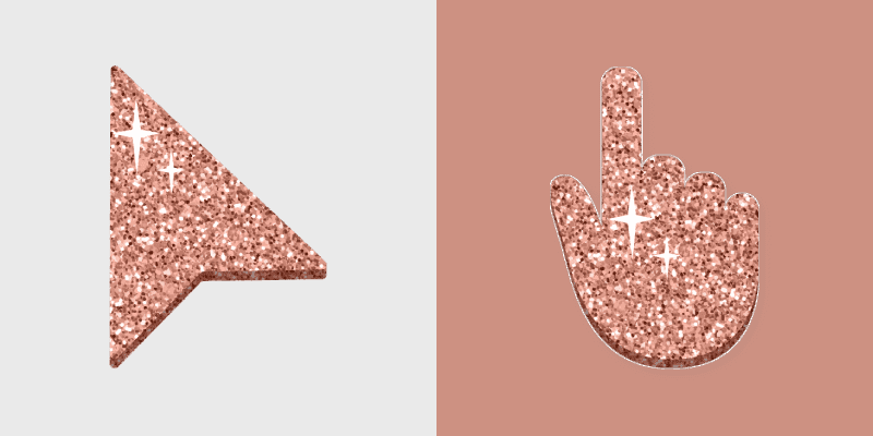 Chic Copper Glitter