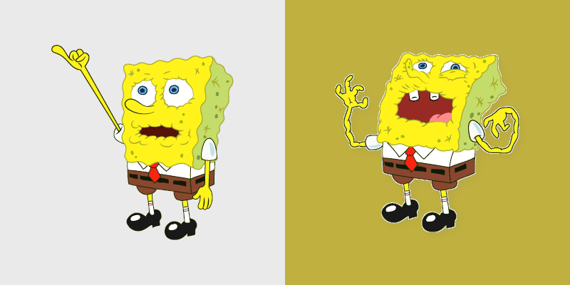 Cute Cursor Pack: Dry SpongeBob Theme