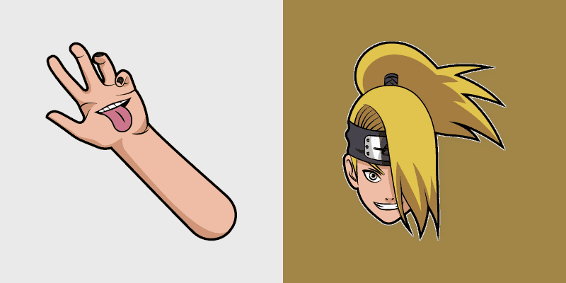 Naruto Deidara Cursor Pack