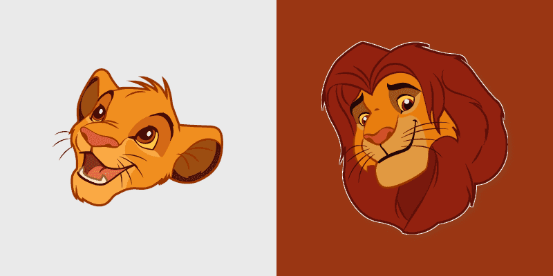 Disney The Lion King Simba Cute Cursor Pack