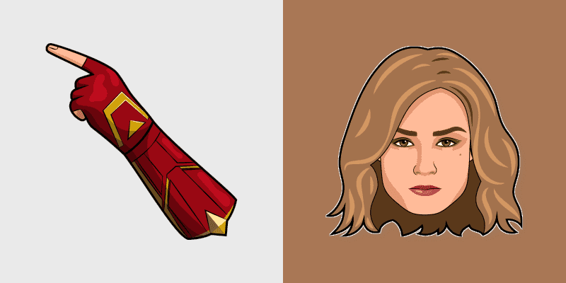 Cute Cursor Captain Marvel