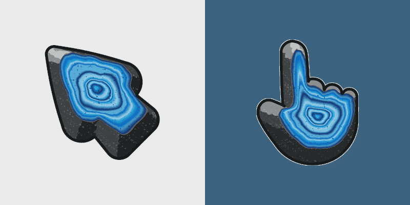 Custom Cursor Blue Agate Pack