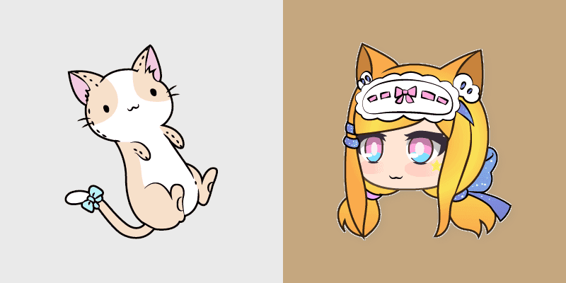 Cute Cursor Pack - Senpaibuns & Kitty Plushie