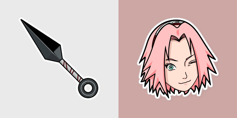 Sakura Sakura Kunai Shuriken Cute Cursor