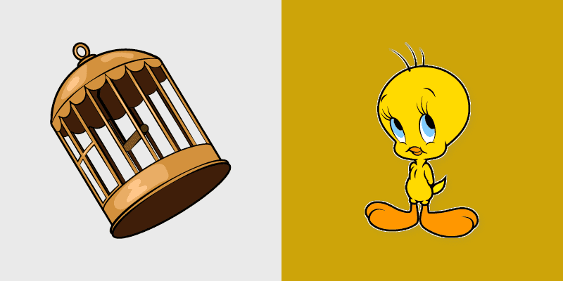 Cute Cursor Pack - Looney Tweety & Granny