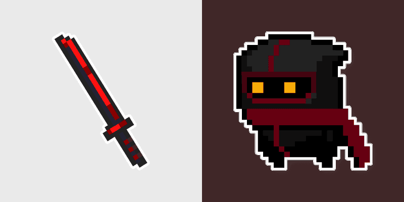 Soul Knight Assassin and Blood Blade