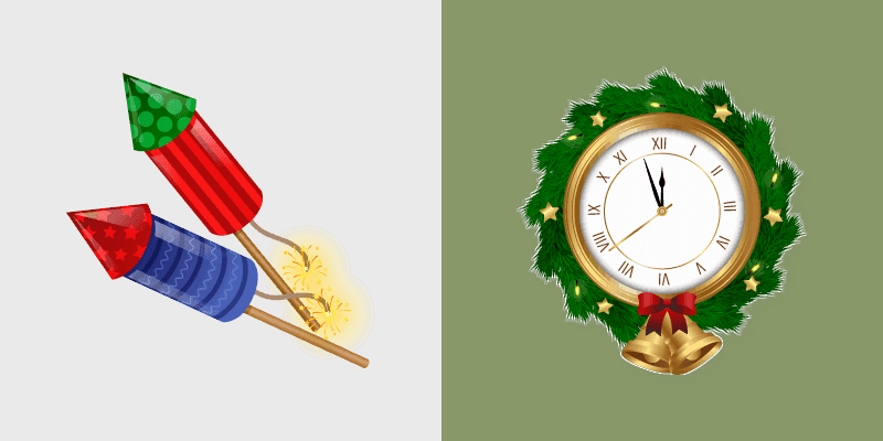 Custom Cursor New Year Fireworks Pack