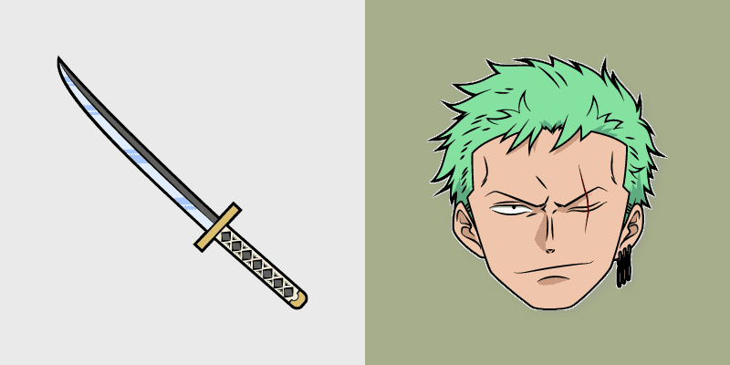 Custom Cursor Pack - Zoro Sword Masterpiece