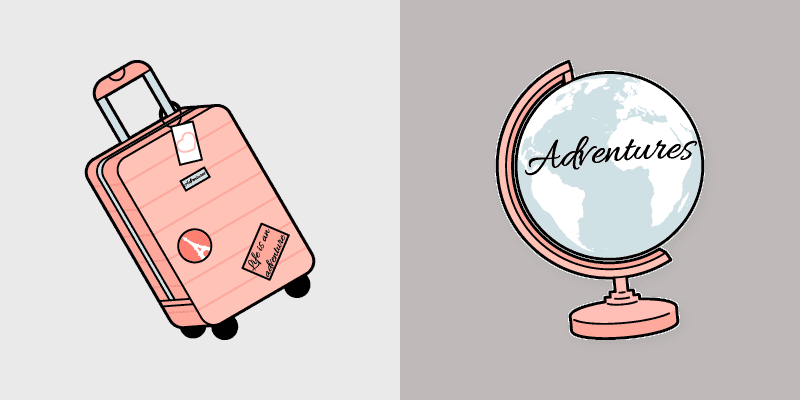 Soft Pink Suitcase
