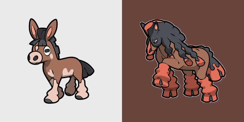 Mudbray and Mudsdale