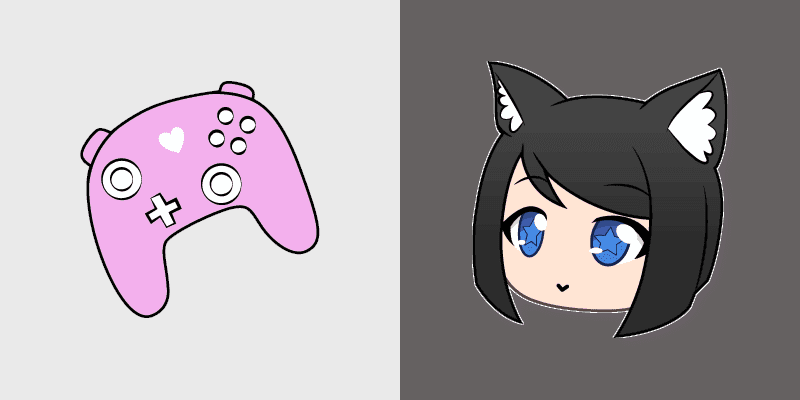 Custom Cute Mouse Cursor Pack - Gacha Life Inspired